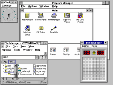A screenshot of a Windows 3.1 desktop.