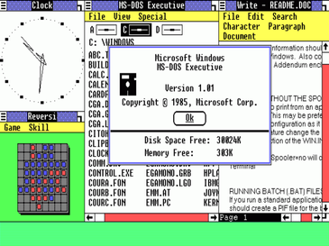 A screenshot of a Windows 1 desktop.