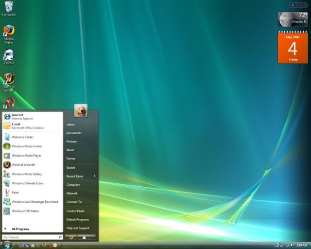 A screenshot of a Windows Vista desktop.