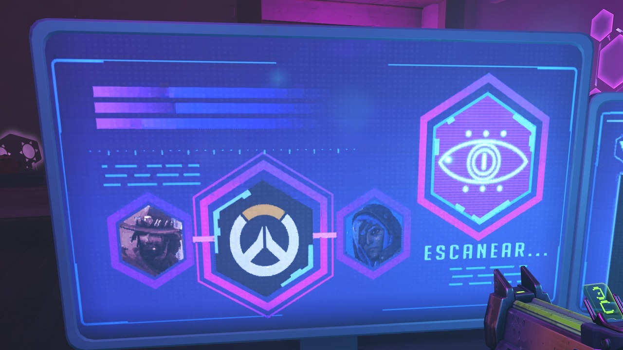One of her computer screens features McCree and Ana. The ‘eye’ conspiracy might be more directly connected to them? Sombra might want them as allies maybe?